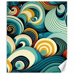 Waves Ocean Sea Abstract Whimsical (1) Canvas 20  X 24 