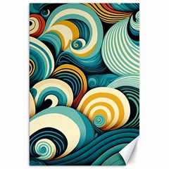 Waves Ocean Sea Abstract Whimsical (1) Canvas 20  X 30 