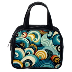 Waves Ocean Sea Abstract Whimsical (1) Classic Handbag (one Side)