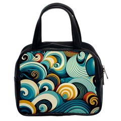 Waves Ocean Sea Abstract Whimsical (1) Classic Handbag (two Sides)