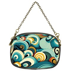 Waves Ocean Sea Abstract Whimsical (1) Chain Purse (one Side)