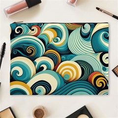 Waves Ocean Sea Abstract Whimsical (1) Cosmetic Bag (xl)