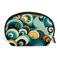 Waves Ocean Sea Abstract Whimsical (1) Accessory Pouch (large)