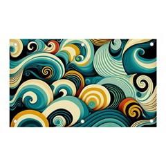 Waves Ocean Sea Abstract Whimsical (1) Banner And Sign 5  X 3  by Jancukart