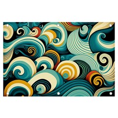 Waves Ocean Sea Abstract Whimsical (1) Banner And Sign 6  X 4  by Jancukart