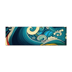 Waves Wave Ocean Sea Abstract Whimsical Sticker Bumper (10 Pack) by Jancukart