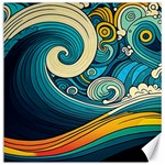 Waves Wave Ocean Sea Abstract Whimsical Canvas 12  x 12  11.4 x11.56  Canvas - 1