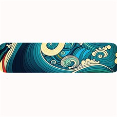 Waves Wave Ocean Sea Abstract Whimsical Large Bar Mat by Jancukart