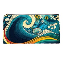 Waves Wave Ocean Sea Abstract Whimsical Pencil Case by Jancukart