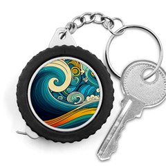 Waves Wave Ocean Sea Abstract Whimsical Measuring Tape