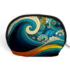 Waves Wave Ocean Sea Abstract Whimsical Accessory Pouch (medium)