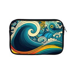 Waves Wave Ocean Sea Abstract Whimsical Apple Macbook Pro 13  Zipper Case by Jancukart