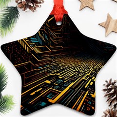 Data Technology Coding Pattern Ornament (star)