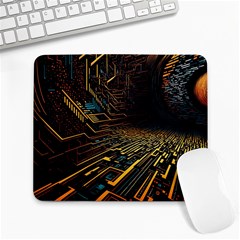 Data Technology Coding Pattern Large Mousepad