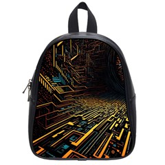 Data Technology Coding Pattern School Bag (small)