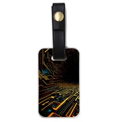 Data Technology Coding Pattern Luggage Tag (one Side)