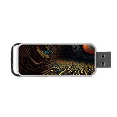 Data Technology Coding Pattern Portable Usb Flash (two Sides)