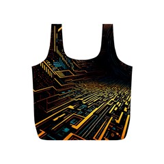 Data Technology Coding Pattern Full Print Recycle Bag (s) by Jancukart