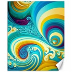 Waves Ocean Sea Abstract Whimsical Canvas 16  x 20  15.75 x19.29  Canvas - 1