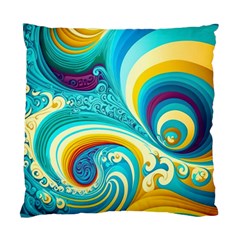 Waves Ocean Sea Abstract Whimsical Standard Cushion Case (one Side)