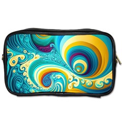 Waves Ocean Sea Abstract Whimsical Toiletries Bag (two Sides)