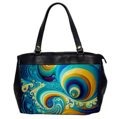 Waves Ocean Sea Abstract Whimsical Oversize Office Handbag