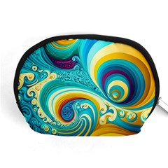 Waves Ocean Sea Abstract Whimsical Accessory Pouch (medium) by Jancukart