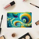 Waves Ocean Sea Abstract Whimsical Cosmetic Bag (XS) Back