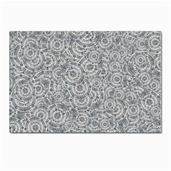 Circle Ornate Motif Random Pattern Postcard 4 x 6  (pkg Of 10) by dflcprintsclothing