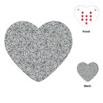 Circle Ornate Motif Random Pattern Playing Cards Single Design (Heart) Front