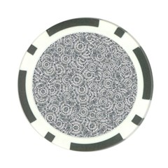 Circle Ornate Motif Random Pattern Poker Chip Card Guard by dflcprintsclothing