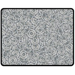 Circle Ornate Motif Random Pattern One Side Fleece Blanket (medium) by dflcprintsclothing