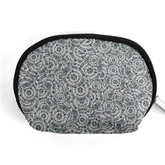 Circle Ornate Motif Random Pattern Accessory Pouch (medium) by dflcprintsclothing