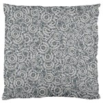 Circle Ornate Motif Random Pattern Large Premium Plush Fleece Cushion Case (Two Sides) Front