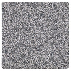 Circle Ornate Motif Random Pattern Uv Print Square Tile Coaster 