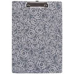 Circle Ornate Motif Random Pattern A4 Acrylic Clipboard by dflcprintsclothing