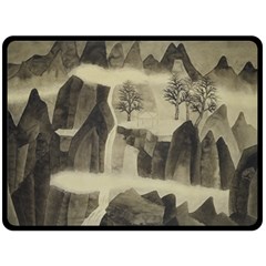 Quiet Mountain Fleece Blanket (large)