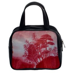 Autumn Mountain Waterfall Classic Handbag (two Sides) by qygartwork