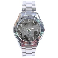 There Is No One In The Empty Mountains Stainless Steel Analogue Watch