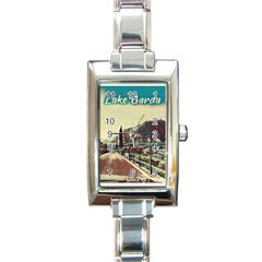 On The Way To Lake Garda, Italy  Rectangle Italian Charm Watch by ConteMonfrey