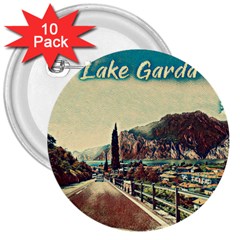 On The Way To Lake Garda, Italy  3  Buttons (10 Pack)  by ConteMonfrey