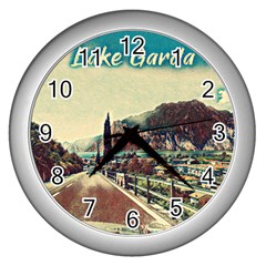 On The Way To Lake Garda, Italy  Wall Clock (silver) by ConteMonfrey