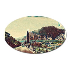 On The Way To Lake Garda, Italy  Oval Magnet by ConteMonfrey