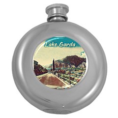 On The Way To Lake Garda, Italy  Round Hip Flask (5 Oz) by ConteMonfrey