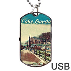 On The Way To Lake Garda, Italy  Dog Tag Usb Flash (two Sides) by ConteMonfrey