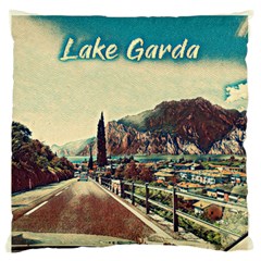 On The Way To Lake Garda, Italy  Large Premium Plush Fleece Cushion Case (one Side) by ConteMonfrey