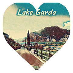 On The Way To Lake Garda, Italy  Wooden Puzzle Heart by ConteMonfrey