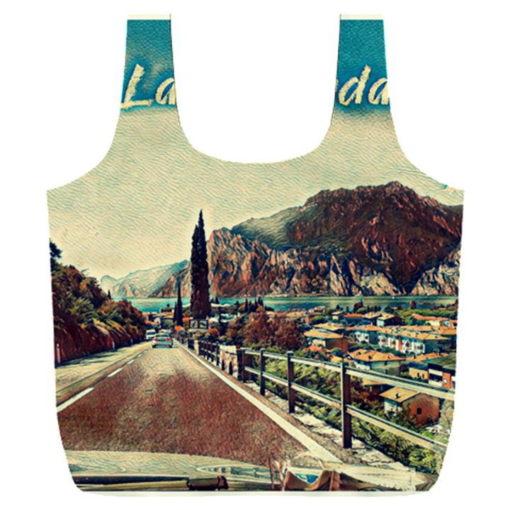 On The Way To Lake Garda, Italy. Full Print Recycle Bag (XXL)