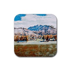 Trentino Alto Adige, Italy  Rubber Coaster (square) by ConteMonfrey