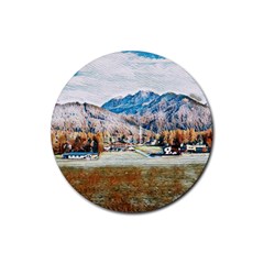 Trentino Alto Adige, Italy  Rubber Coaster (round) by ConteMonfrey